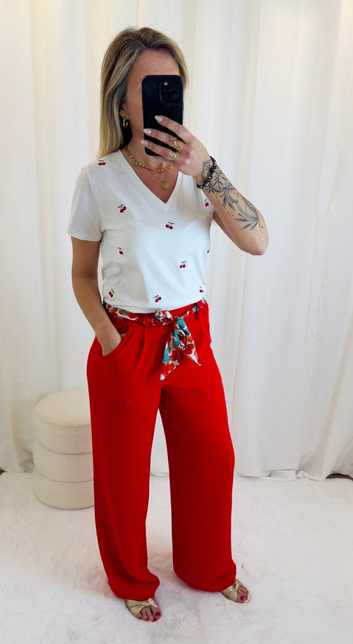 Pantalon Luna rouge