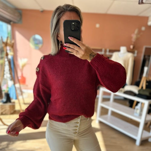 Pull Marielle Bordeaux