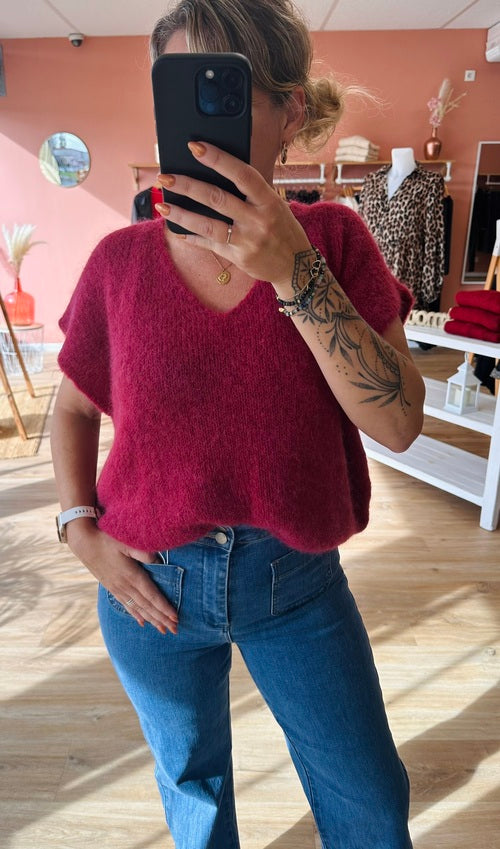 Pull Raphaêl Fuschia